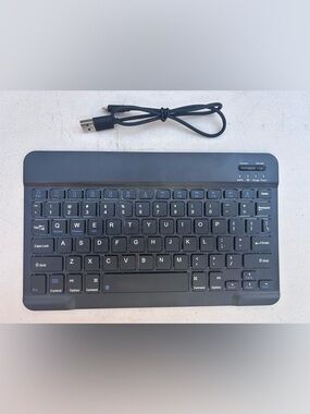 Slim Bluetooth Keyboard Compact iPad iPhone Android Tablet Laptop WiFi TESTED